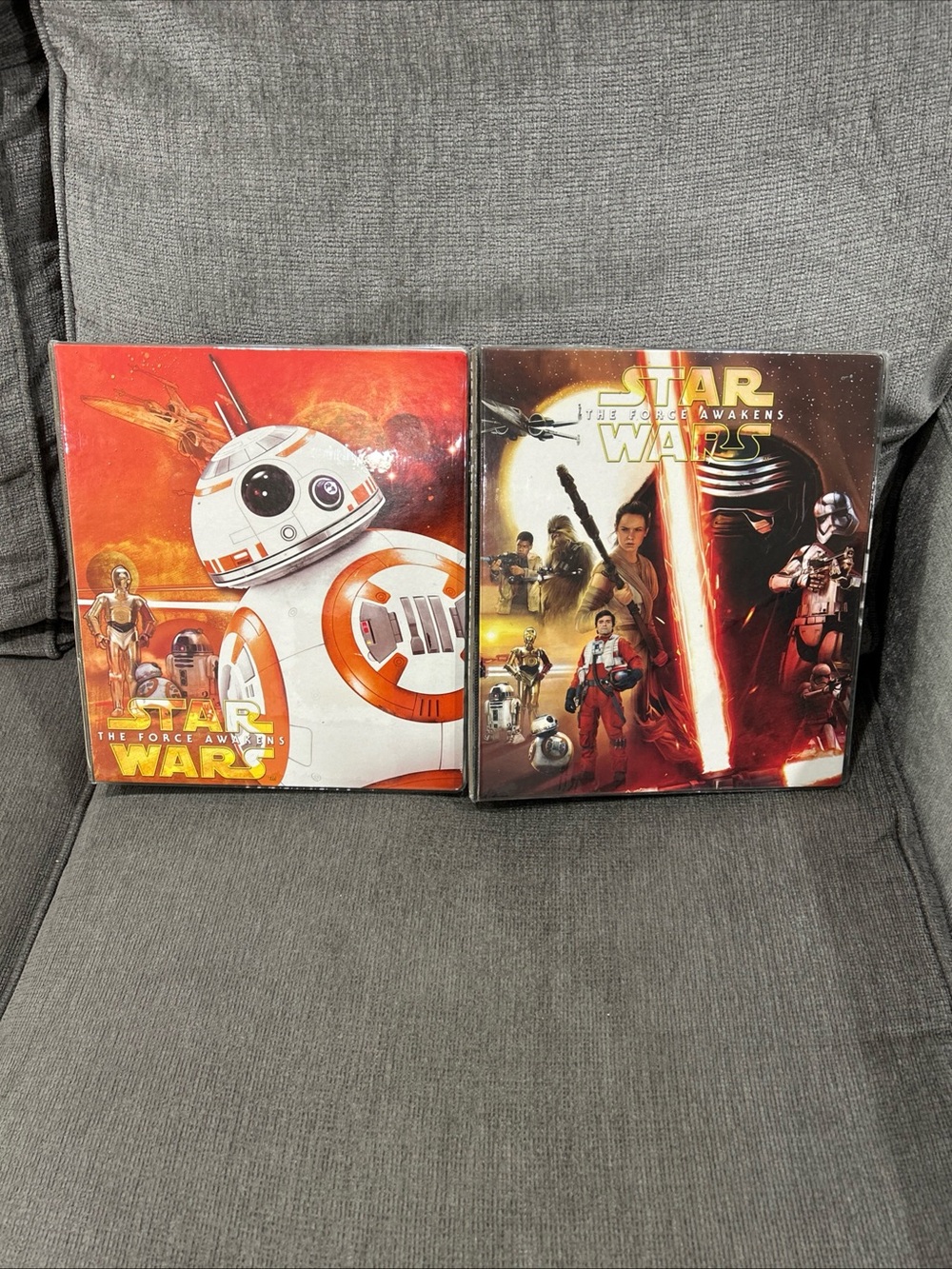 Disney Star Wars The Force Awakens 3 Ring Binder Lot Of 2 BB-8
